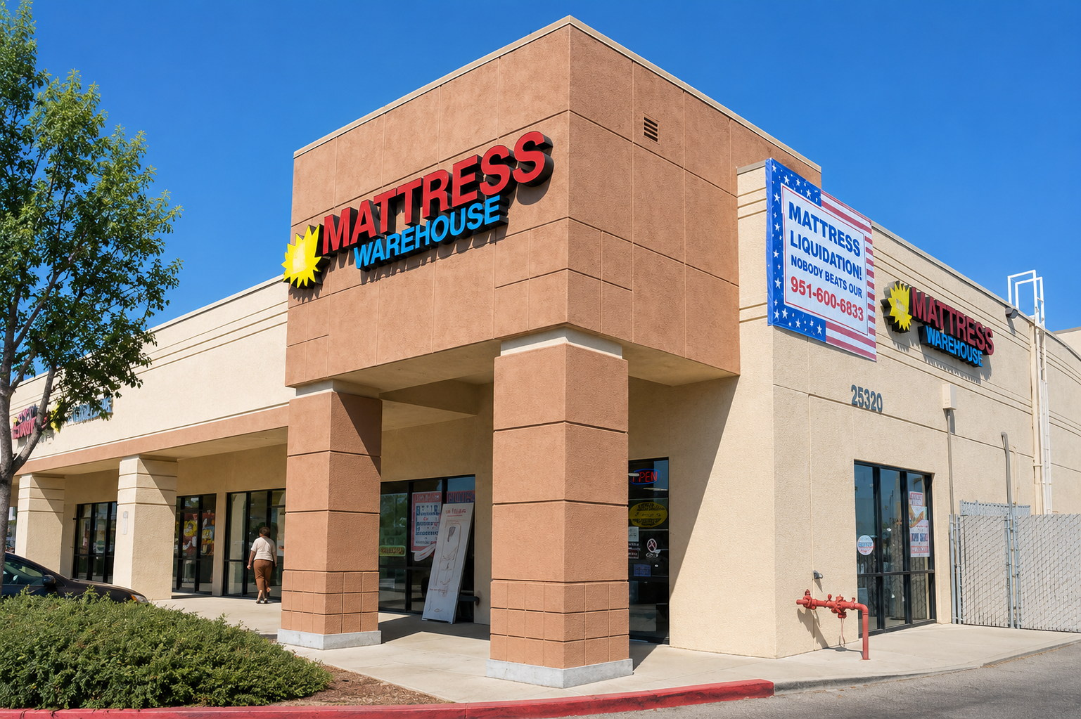 Super Discount Mattress Warehouse storefront in Murrieta